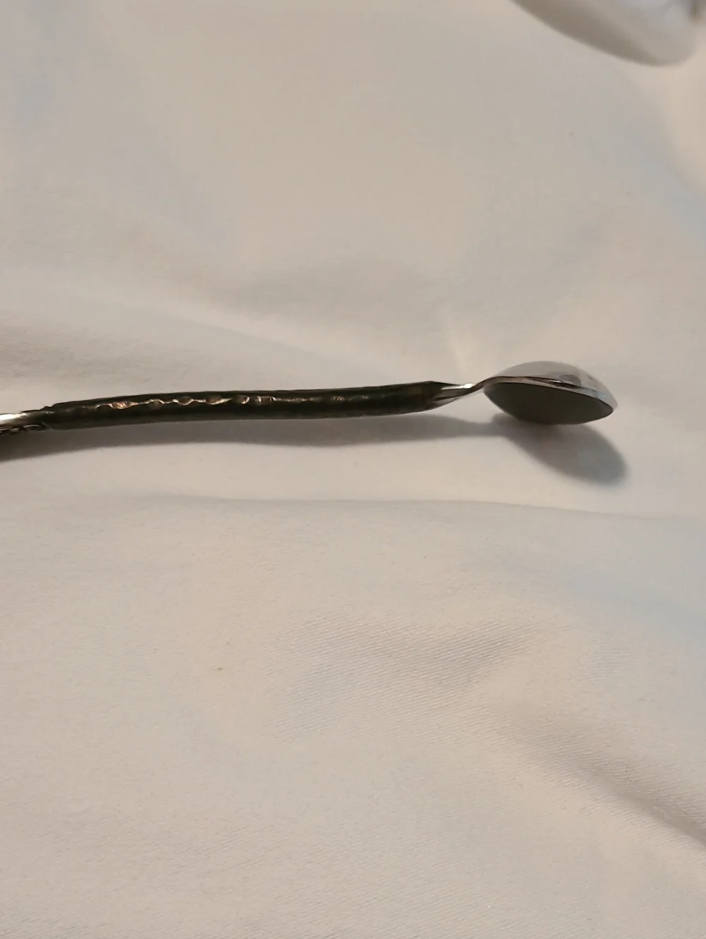 Avalon Spoon Hammered Flatware Silver Black